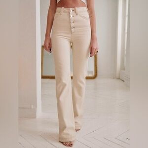 Sezane Justin High-Rise Denim Size 34